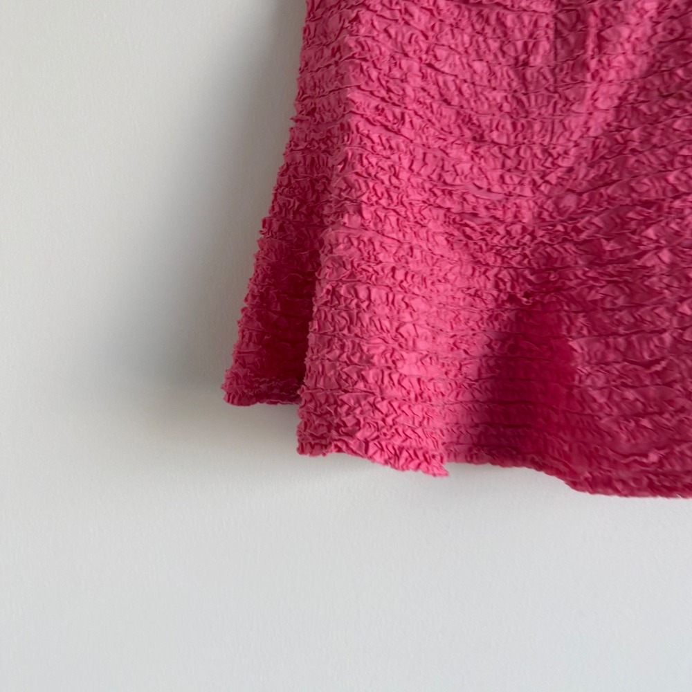 Vintage Y2K BCBG Ruffled Pink Mini Skirt Size 6 - Picture 6 of 10